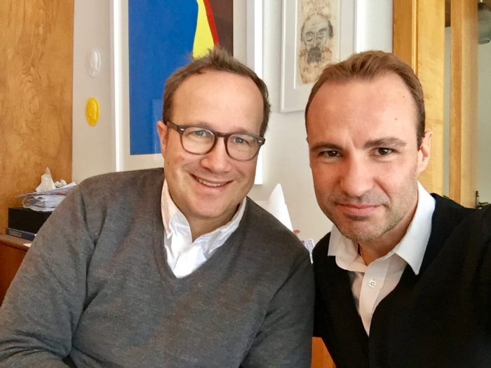 Andri Magnason interview English with Spanish author Jordi Pujola